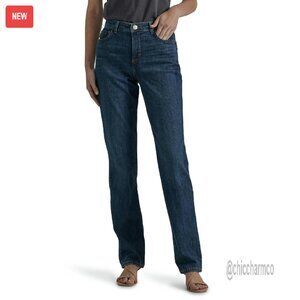 Relaxed Fit Straight Leg Jeans, High Waisted Slimming Stretch Denim